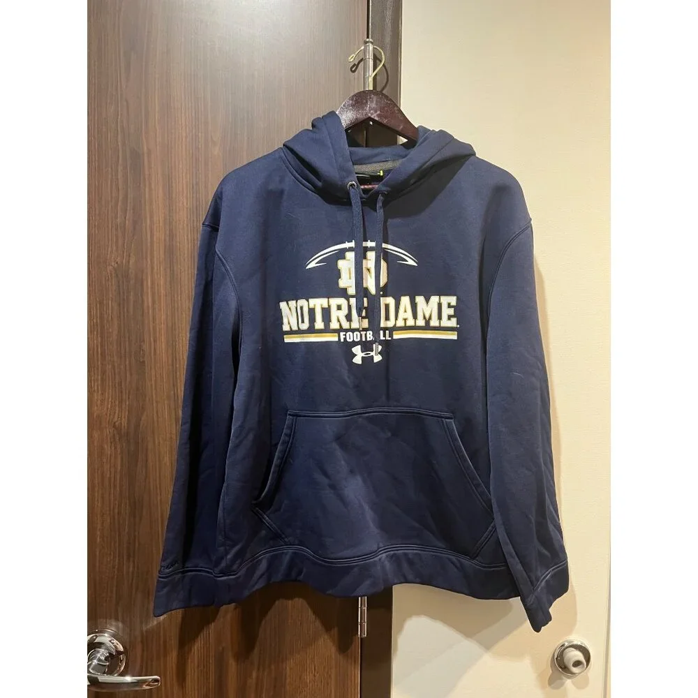 Under Armour University of Notre Dame Fighting Irish Football Hoodie -‎ Size L